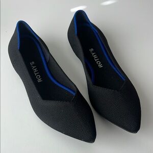 Rothy's Women's Black and Blue Flats